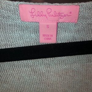Lilly Pulitzer Small Blue Scoopneck Sweater